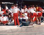 Ayrton Senna Original Photograph McLaren MP4/6 Pit Lane 1991 Formula 1 F1 Honda