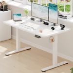 Height Adjustable Standing Desk 120 x 60 cm Electric Sit Stand Motorised White