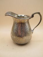 Birmingham 1903 Planished Sterling Silver Arts & Crafts Design Milk Jug