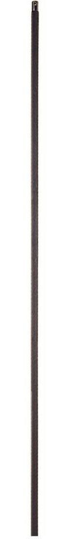 4 x Satin Black Metal Staircase Spindles - 12mm Square Hollow Bar 1117.6mm High
