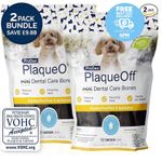 Dog Dental Bones Plaque Tartar Remover Peanut Butter Banana Bones 2 Pack Bundle
