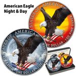 2023 Silver Eagle Night & Day Coin Set - USA - 2 x 1 oz BU in Color