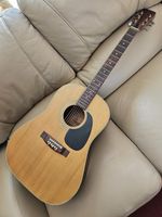 Vintage 70s Selmer London SAXON 820 JAPAN ROSEWOOD D28 Style Steel String & Bag