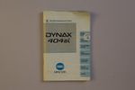 Minolta Dynax 404si manual manual DE (14091015)