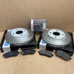 For Ford Fiesta MK7 Front Brake Discs Coated and Pads Petrol Diesel 08-17