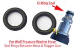 Wolf Pressure Washer Quick Release Hose Male End 2 O-Ring Rubber Seals
