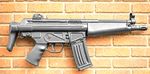 HK 53   5.56mm wallhanging ornament full size model. Flat backed. SAS