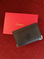 Cartier Black Leather Cardholder - Must De-New in Box, Rare Promotion Gift