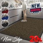 Large Heavy Duty Non Slip Rubber Door Mat Runner Rug Back Hallway & Kitchen