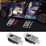 2x For Audi A1 A3 A4 A5 Q3 Q5 Q7 A6 A7 S3 S4 S5 R8 HD Door Shadow Welcome Light