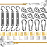 Sun Shade Sail Stainless Fixing Fitting Kit Garden Patio Awning Canopy Accessory