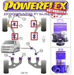 Powerflex Poly Front Suspension Arm 4 Bushes Kit VW T5/T6 Transporter & 4Motion