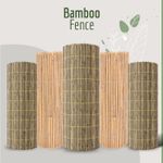 Bamboo Slat Fence Screening Fencing Panel Screen Reed Fence Roll Privacy Garden