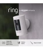 Ring Wireless Indoor/Outdoor Security Camera Battery White
