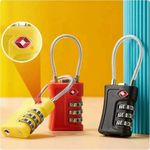 TSA Approved Combination Padlock 3 Digit Wire Lock TSA Lock TSA Cable Travel