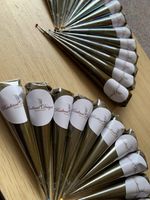 0.32 Tip  100% Natural Henna 20-23g Cone Handmade Mehndi Tattoo Fresh  (0.32mm)