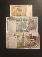 Set Of 3 Banknotes East Africa