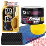 SOFT99 FUSSO COAT DARK WAX 10332 - THE KIWAMI EXTREME GLOSS SHAMPOO 04292 SET