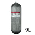300Bar PCP Air Tank 2.5L-12L Carbon Fibre bottle 4500psi – 5 Size Options