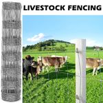 25M Long 80cm High Stock Fencing Livestock Fence Galvanised Wire Sheep Barrier
