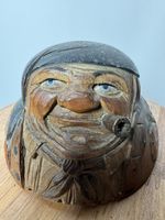 Tobacco Jar European Folk Art/Novelty Treenware. Arno Lime Style.Great Condition