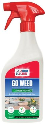 Block Blitz Go Weed Breaks Down and Kills Weeds and Moss Ready to Use 1L