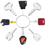 8 Master Plant Keys Excavator S450 D250 K250 787 5P8500 14607 H800 459A