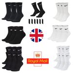 Nike Cushioned Socks Crew Ankle 3 & 6 Pair Pack SX4508 SX4926 SX7666 Dri-FIT