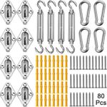 Sun Shade Sail Stainless Fixing Fitting Kit Garden Patio Awning Canopy Accessory