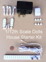 Dolls House Miniature 12 Volt Lighting Accessory Wiring 1:12 Scale Starter Kit