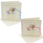 Baby Christening Record Card with Envelope Keepsake Gift 15cm x 15cm Boy or Girl