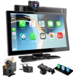 9" Mirror Dash Cam Front and Rear Camera Rearview Touch Screen Car DVR Recorder