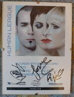 Human League Signed Autograph Framed Flyer.