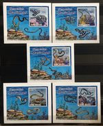 Snakes / Fauna - stamps  - 5 De Luxes - MNH** C10