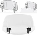 Universal Clip On Motorcycle Windshield Extension Spoiler Wind Deflector Screen