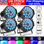 270W 18LED PAR Light RGBW Stage Bar Wash Lighting DMX Disco Party Show Light UK