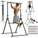Power Tower Dip Station Pull Up Bar Adjustable Multi-Function for Home Fitness