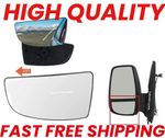 Ford Transit MK8 2014-2024 Lower Door Wing Mirror Glass Wide Blind Spot Left