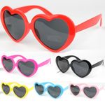 Heart Shape Sunglasses Childrens Kids Girls Boys  Party UV400