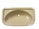 Rectangular Vanity Basin Sink For Caravan Or Camper Van - Beige