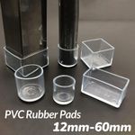 Floor Protectors Chair Leg Caps Furniture Feet Non-Slip Covers PVC Rubber Pads