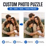 Personalised Jigsaw Puzzle. Any Photo Picture. Custom Image.  300- 1000 piece UK