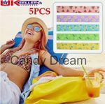 5x Sunbed Strap Towel Fixed Bands Beach Towel Holder Sun Lounger Elastic Puttee