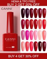 CANNI Nail Gel Nail Polish Hema Free 9ml soak off Manicure Nail Gel Varnish LED