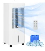 Portable Air Cooler with Humidifier, Remote, Timer, Oscillation, Ice Packs