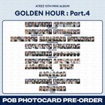 [PreSale] ATEEZ 13th Mini Album Golden Hour Part.4 POB Photocard KPOP K-POP
