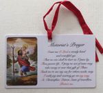 MOTORISTS PRAYER   ST CHRISTOPHER   Laminated Prayer Card