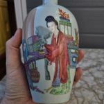 Chinese Antique Porcelain Vase Famille Rose Figures Calligraphy PROC