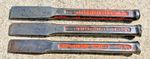 Vintage Footprint cold chisel x 3 footprint alloy steel , one is NCB