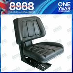 Black Suspension Seat + Height Weight Adjustment for Case International Tractor